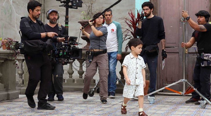 El equipo de 'Un mundo para Julius' en el rodaje en Lima