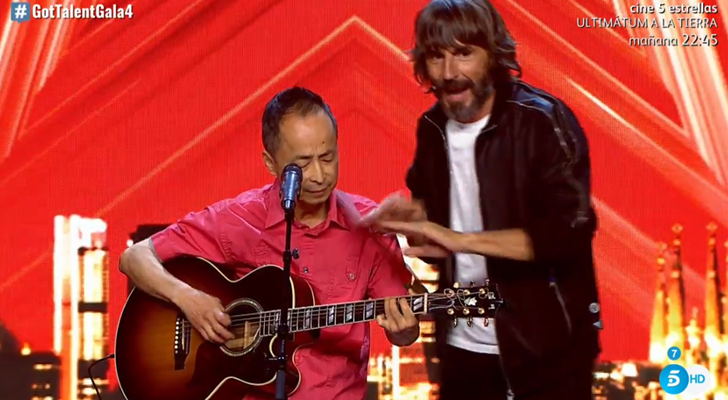 Santi Millán antes de correr delante de Risto