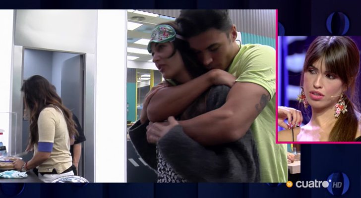 Kiko Jiménez toca un pecho a Estela Grande en 'GH VIP 7' ante la mirada de Sofía Suescun