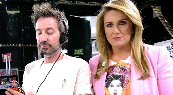 David Valldeperas y Carlota Corredera en 'Sálvame'