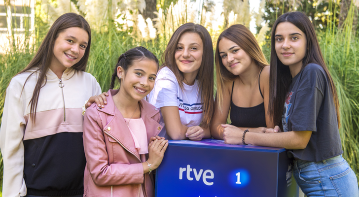 Melani García y sus coristas de Eurovisión Junior 2019