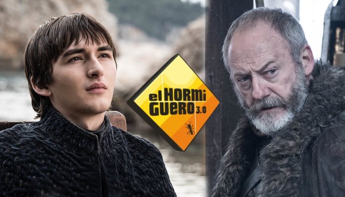 Isaac Hempstead-Wright y Liam Cunningham en 'Juego de Tronos'