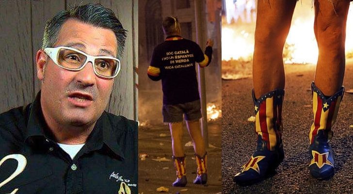 Toni en &#39;First dates&#39; y durante las protestas con sus botas