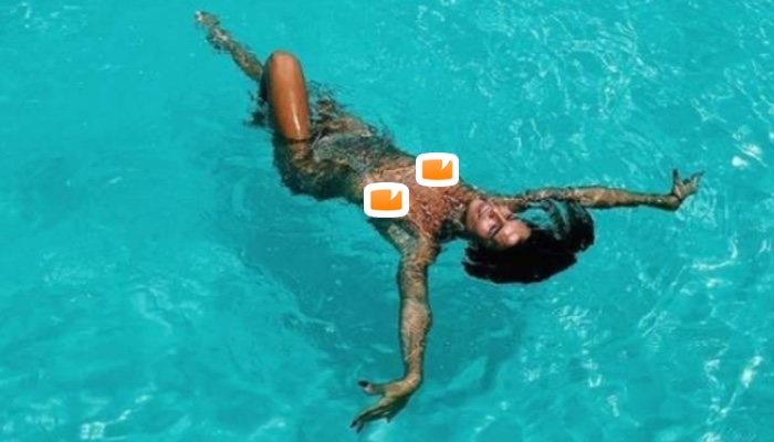 Sofía Suescun, en la fotografía censurada