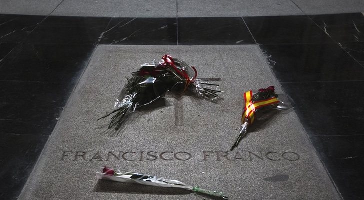 Imagen de la tumba de Francisco Franco, en el Valle de los Caídos