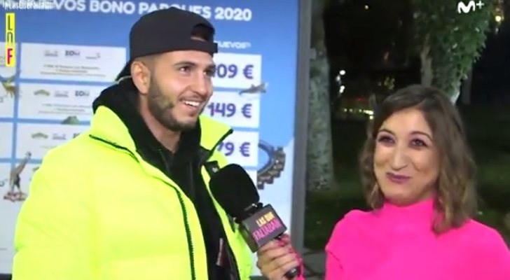 Susi Caramelo entrevistando a Omar Montes en 'Las que faltaban'