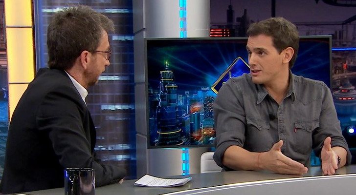 Pablo Motos y Albert Rivera en 'El hormiguero'