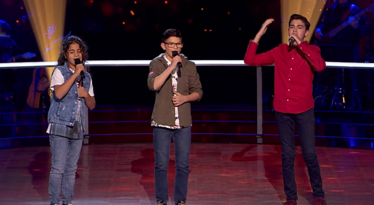 Primera batalla de 'La Voz Kids' con Hugo, Juan Miguel y Salva