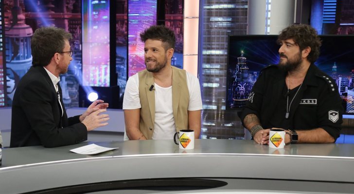 Pablo Motos, Pablo López y Antonio Orozco en 'El hormiguero'