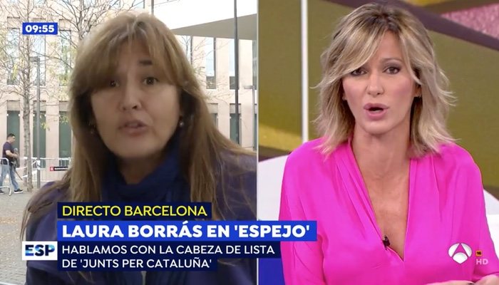 Laura Borràs y Susanna Griso, en &#39;Espejo público&#39;