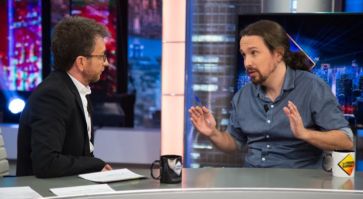 Pablo Motos y Pablo Iglesias en 'El hormiguero'