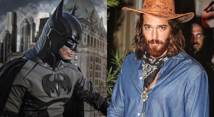 Jensen Ackles vestido de Batman y Can Yaman como vaquero para Halloween 2019