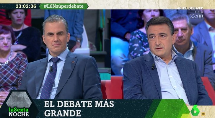 Tenso cara a cara entre Ortega Smith y Esteban en &#39;laSexta Noche&#39;