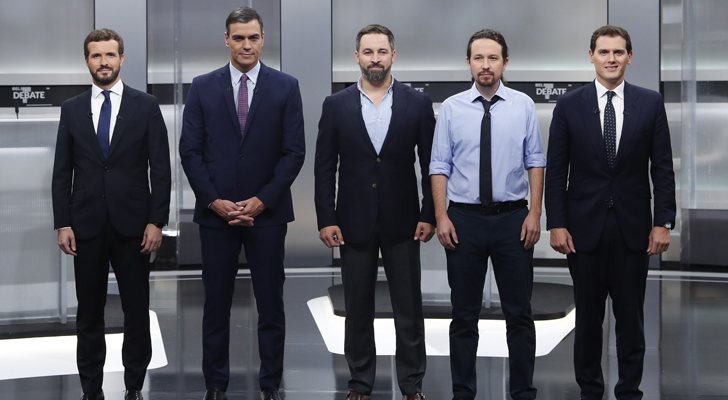 Los principales candidatos a la presidencia en el 'Debate electoral 4-N'