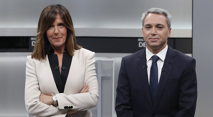 Ana Blanco y Vicente Vallés, los moderadores de el 'Debate electoral 4-N'
