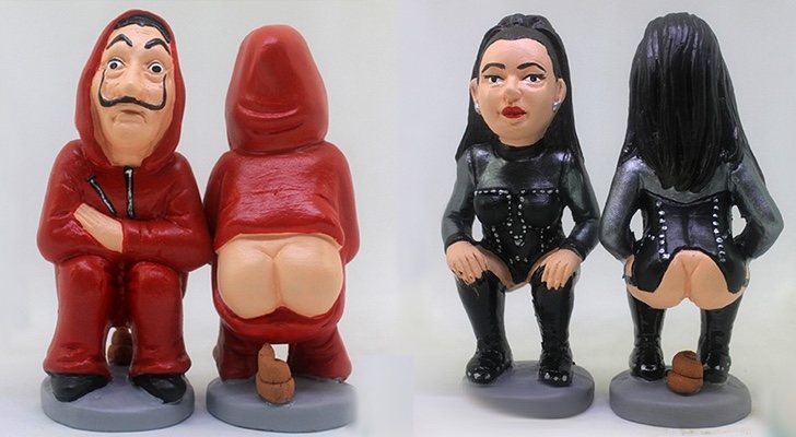 El disfraz de atracador de &#39;La Casa de Papel&#39; y Rosalía en figuras de caganer