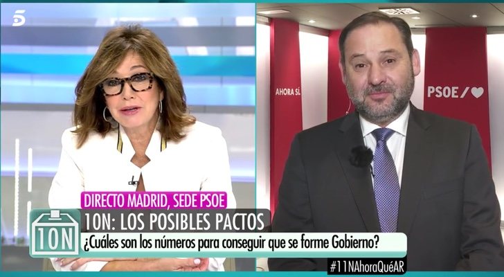 Ana Rosa entrevista a José Luis Ábalos en &#39;El programa de AR&#39;