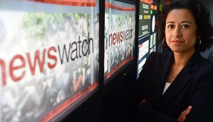Samira Ahmed, en una imagen promocional de &#39;Newswatch&#39;