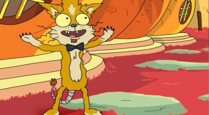 El irregular Squanchy con su actitud dicharachera en 'Rick y Morty'