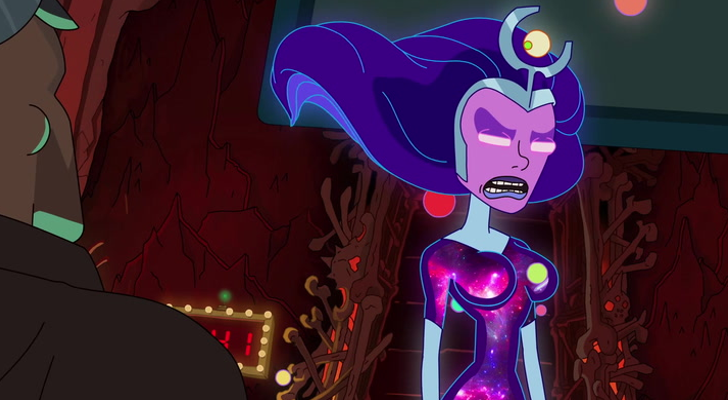 Una enfurecida Supernova en 'Rick y Morty'