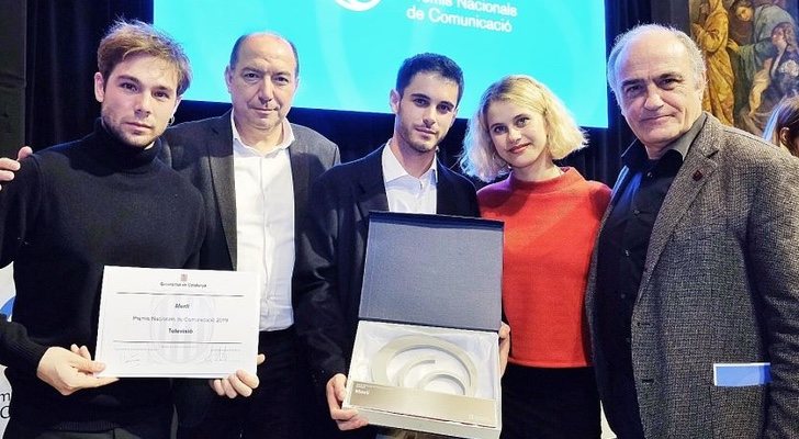 Carlos Cuevas, Vicent Sanchis, David Solans, Elisabet Casanovas y Francesc Orella