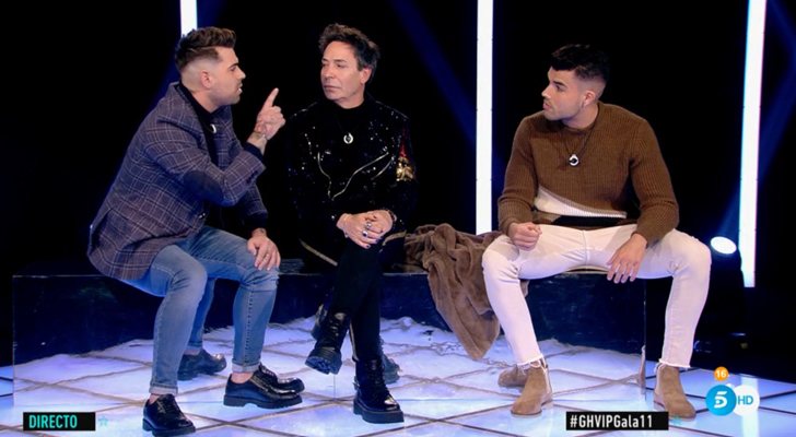 Alberto, el Maestro Joao y Pol Badía, reunidos en la Gala 11 de 'GH VIP 7'