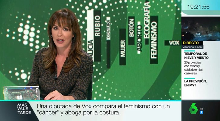 Mamen Mendizábal responde a Alicia Rubio en &#39;Más vale tarde&#39;