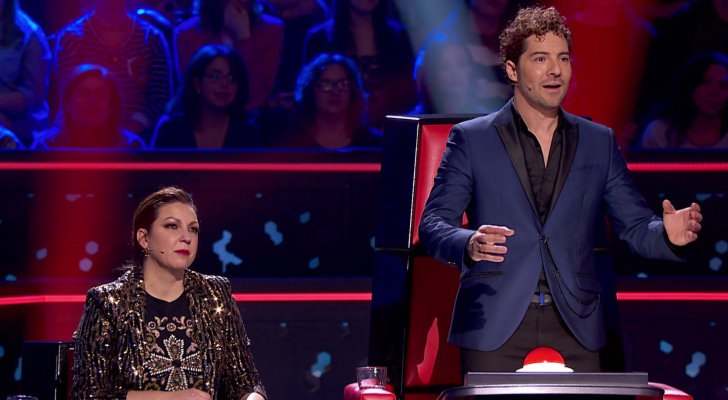 David Bisbal y Niña Pastori en 'La Voz Kids'