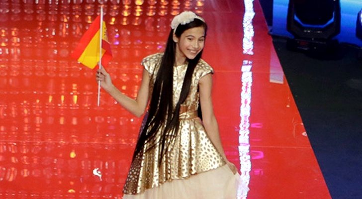 Melani García en la Ceremonia de Inauguración de Eurovisión Junior 2019 en Polonia