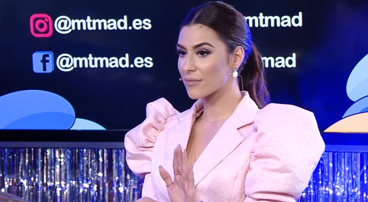 Bea Retamal durante su conversación con Rodri Fuertes