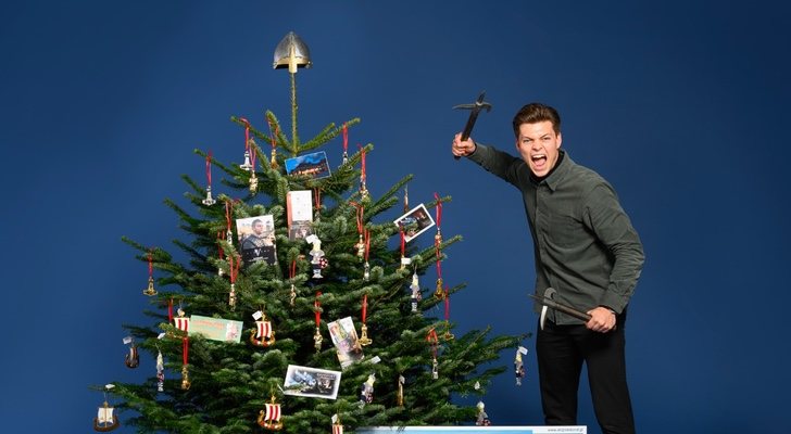 El árbol de Navidad de 'Vikings' y Alex Høgh Andersen