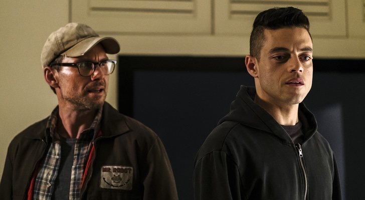 Christian Slater y Rami Malek, las dos caras de Elliot en 'Mr. Robot'