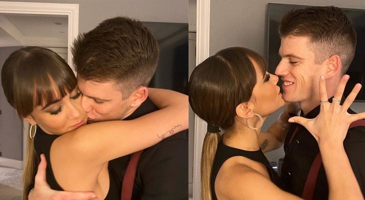 Aitana Ocaña y Miguel Bernardeau en Instagram