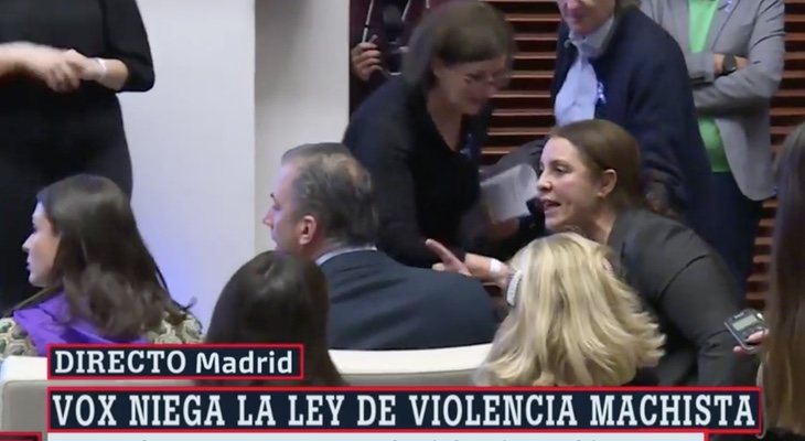 Nadia Otmani y Ortega Smith, en 'Al rojo vivo'