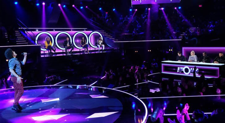 Un candidato durante su actuación de 'The Four: Battle for Stardom