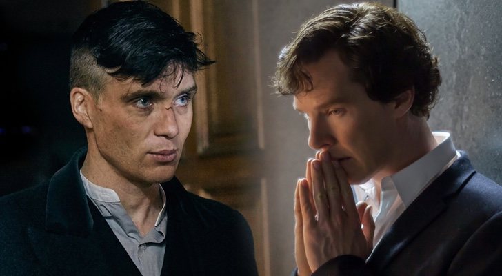 Cillian Murphy en 'Peaky Blinders' y Benedict Cumberbatch en 'Sherlock'