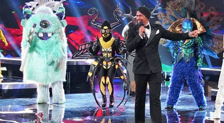 Nick Cannon junto a los primeros finalistas de 'The Masked Singer'