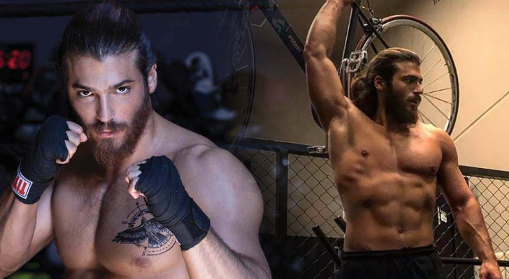 Can Yaman entrenando