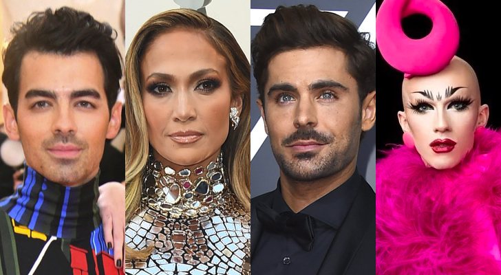 Joe Jonas, Jennifer Lopez, Zac Efron y Sasha Velour