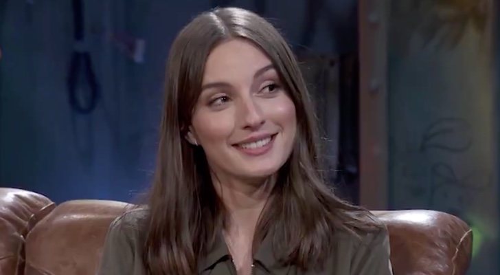 María Valverde durante la entrevista de &#39;La resistencia&#39;