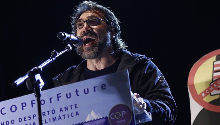 Javier Bardem, en la Cumbre del Clima celebrada en Madrid