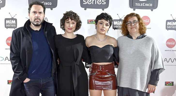 Aitor Gabilondo, Aída Folch, Carla Díaz y Arantxa Écija, en el Festival MiM Series 2019
