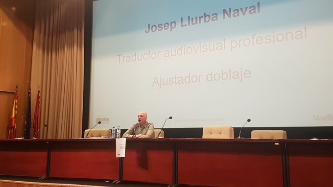 Josep Llurba, durante su ponencia del MiM Series en la UCM