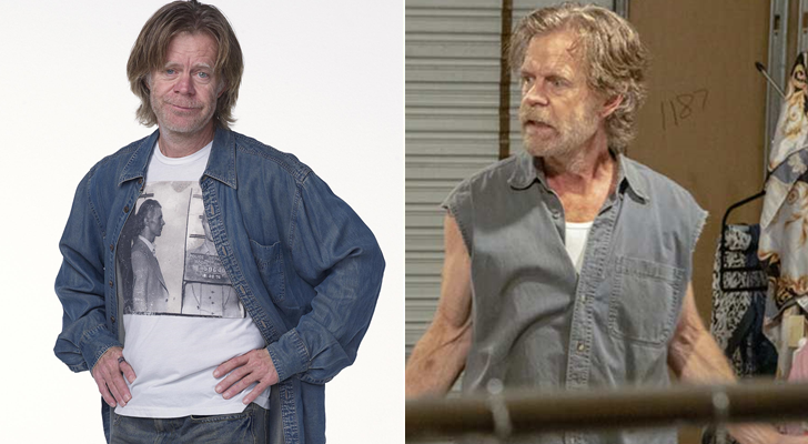 William H. Macy al inicio de 'Shameless' (izq.) y en la actualidad (der.)