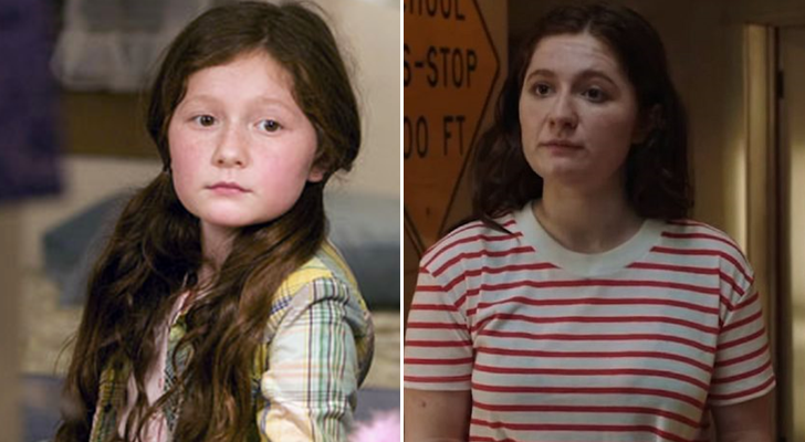 Emma Kenney al inicio de 'Shameless' (izq.) y en la actualidad (der.)