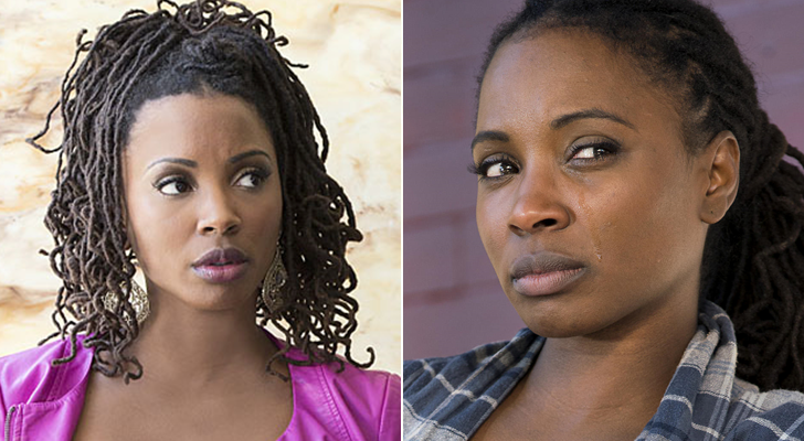 Shanola Hampton al inicio de 'Shameless' (izq.) y en la actualidad (der.)