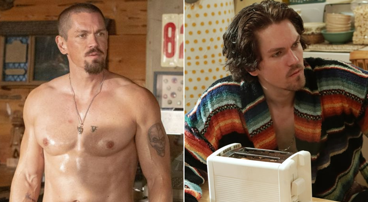 Steve Howey al inicio de 'Shameless' (izq.) y en la actualidad (der.)