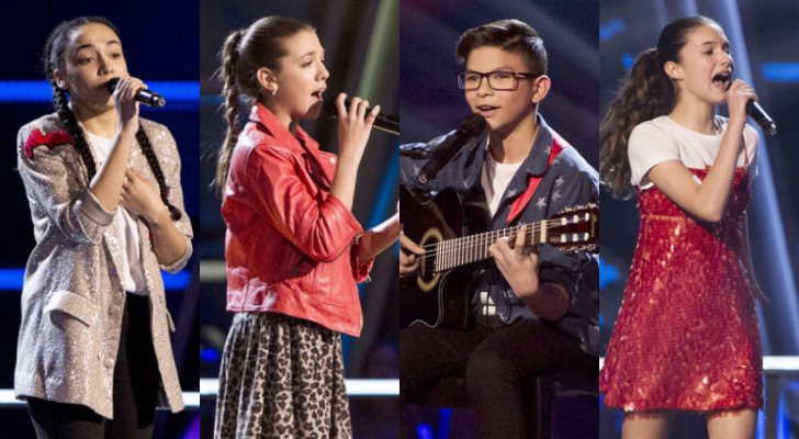 Aysha, Patricia, Salvador e Irene, finalistas de 'La Voz Kids'