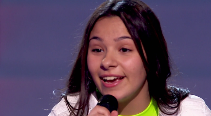 Alba tras su actuación en &#39;La Voz Kids&#39;