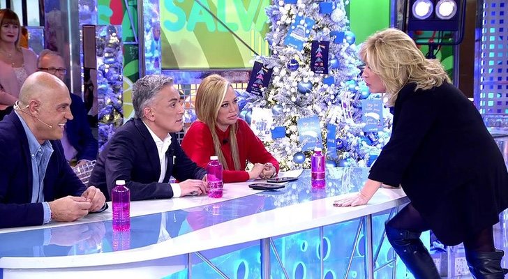 Lydia Lozano se enfrenta a Kiko Hernández en 'Sálvame'